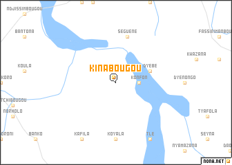 map of Kina Bougou