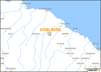 map of Kinalakna