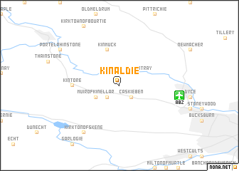 map of Kinaldie