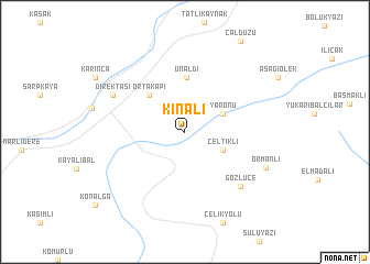 map of Kınalı