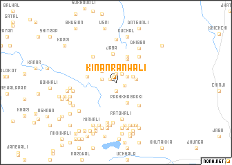 map of Kinānrānwāli