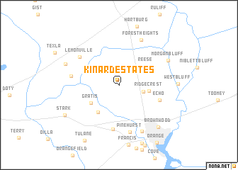 map of Kinard Estates