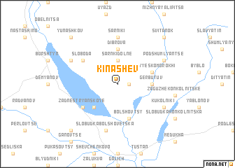 map of Kinashev