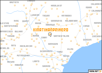 map of Kinatihan Primero