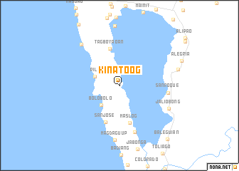 map of Kinatoog