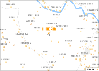 map of Kincaid