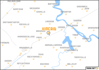 map of Kincaid