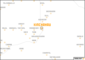 map of Kinchaháu