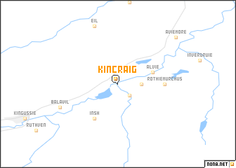 map of Kincraig