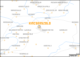 map of Kincsemszőlő