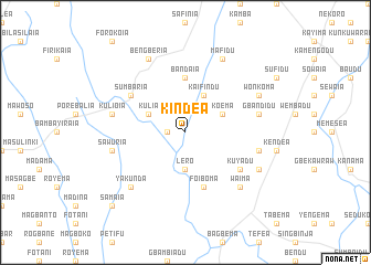 map of Kindea