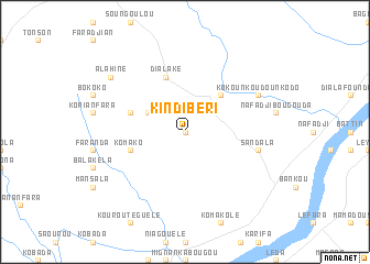 map of Kindibéri