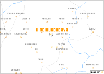 map of Kindioukoubaya