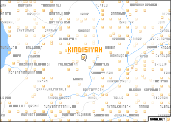 map of Kindīsīyah