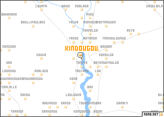 map of Kindougou