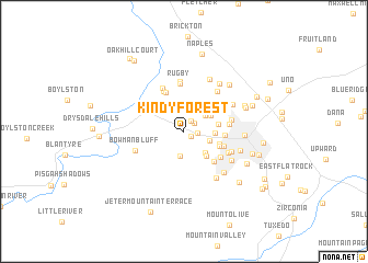 map of Kindy Forest