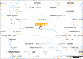 map of Kineton