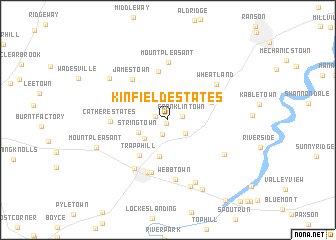 map of Kinfield Estates