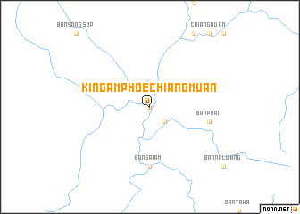 map of King Amphoe Chiang Muan
