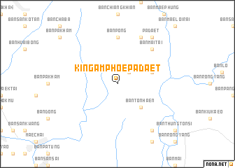 map of King Amphoe Pa Daet