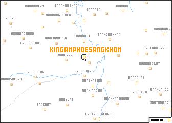 map of King Amphoe Sang Khom