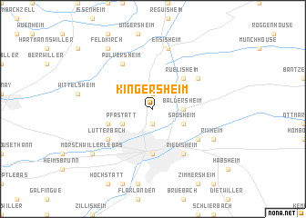 map of Kingersheim