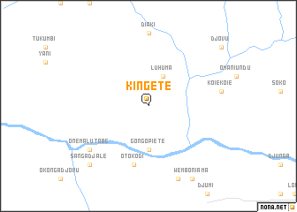 map of Kingete