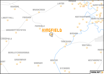 map of Kingfield