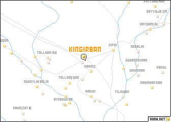 map of Kingirbān