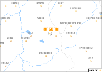 map of Kingondi