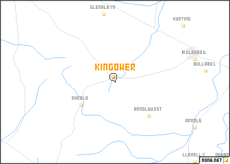 map of Kingower