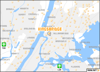 map of Kings Bridge
