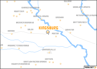 map of Kingsburg