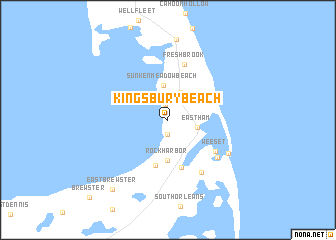 map of Kingsbury Beach