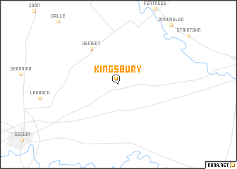 map of Kingsbury
