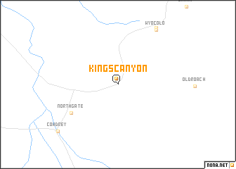 map of Kings Canyon