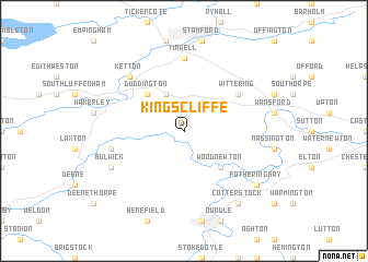 map of Kings Cliffe