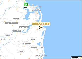 map of Kingscliff