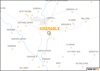 map of Kingsdale