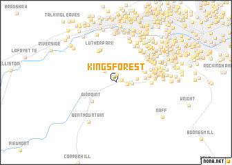 map of Kings Forest