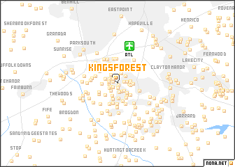 map of Kings Forest