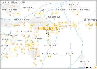 map of Kingsgate