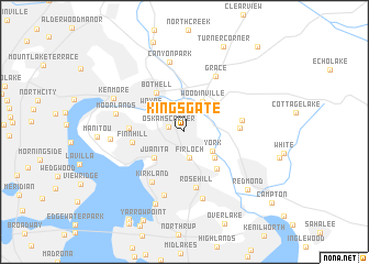 map of Kingsgate