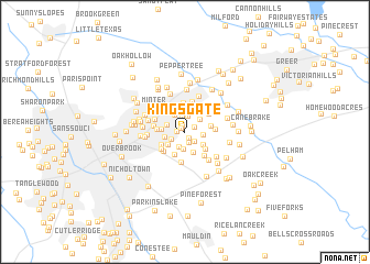 map of Kingsgate