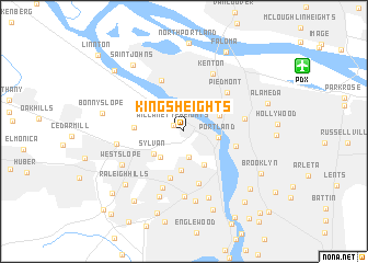 map of Kings Heights