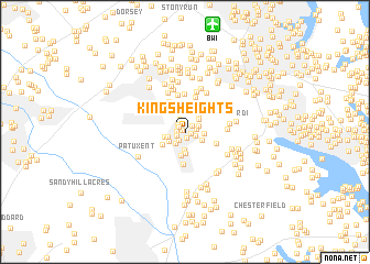 map of Kings Heights