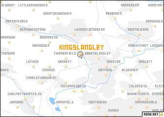 map of Kings Langley