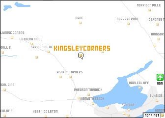 map of Kingsley Corners