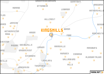 map of Kings Mills