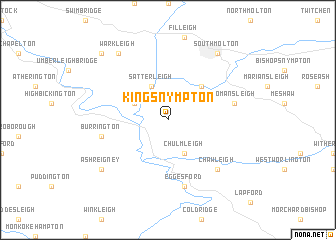 map of Kings Nympton